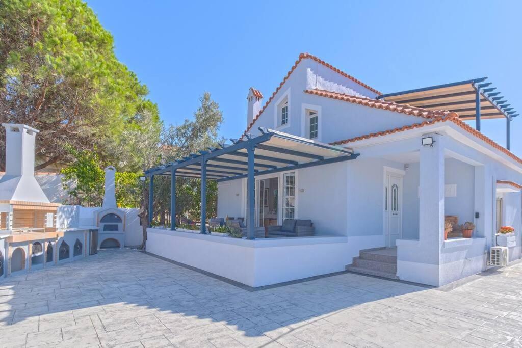 Lefkathia Beach Villa - Gated Beach-Front Private Villa At Lefkathia Beach, Chios! Volissos Ngoại thất bức ảnh